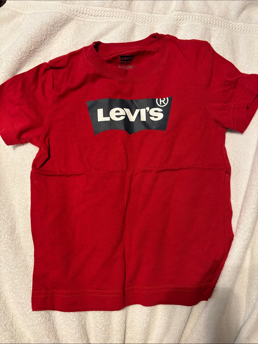 Levi's Red Tee with Black Logo